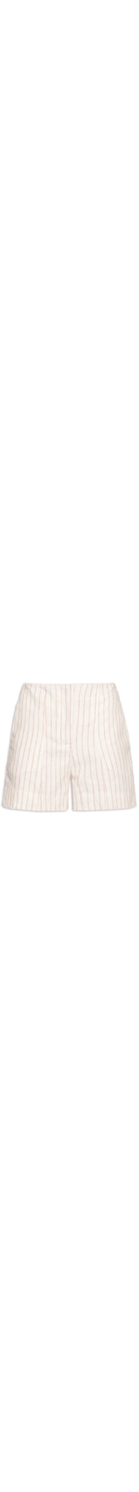 Short Feminino Listrado Básico - Bege