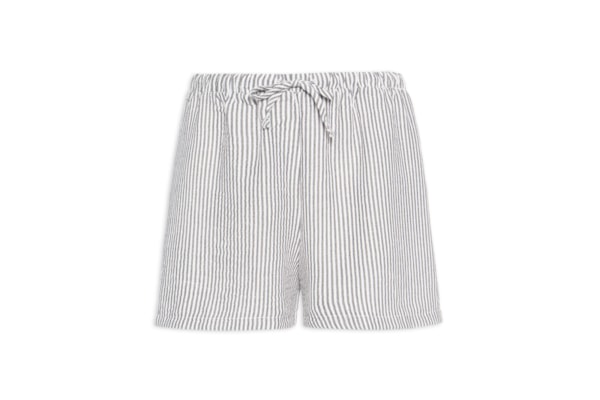 Short Feminino Listrado - Preto