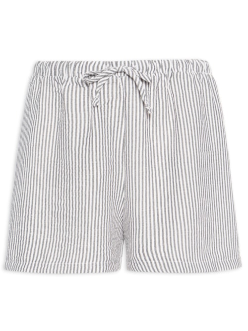 Short Feminino Listrado – Preto