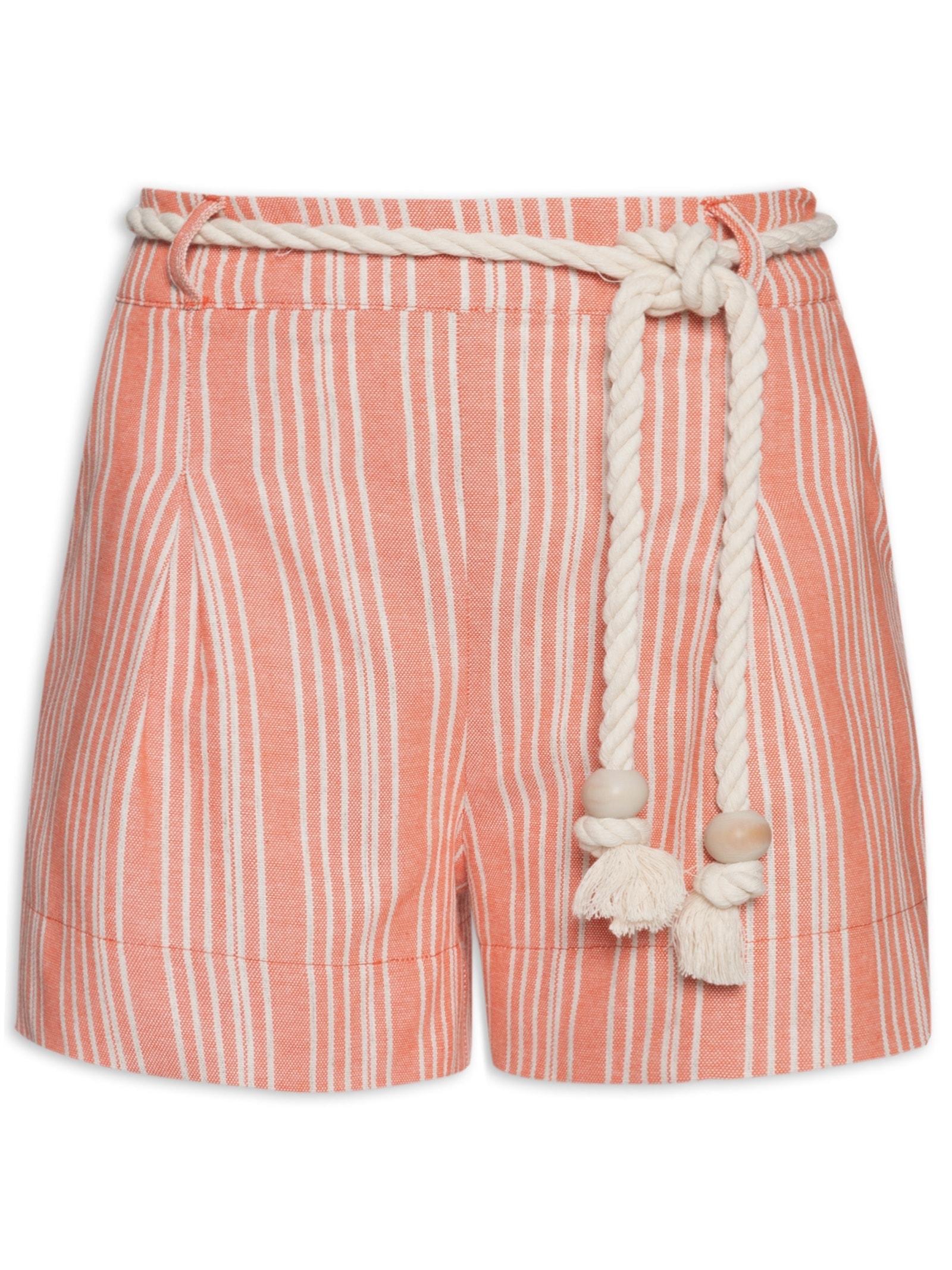 Short Feminino Listrado Rosa Hering