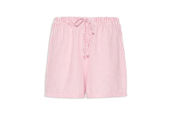 Short Feminino Listrado - Rosa