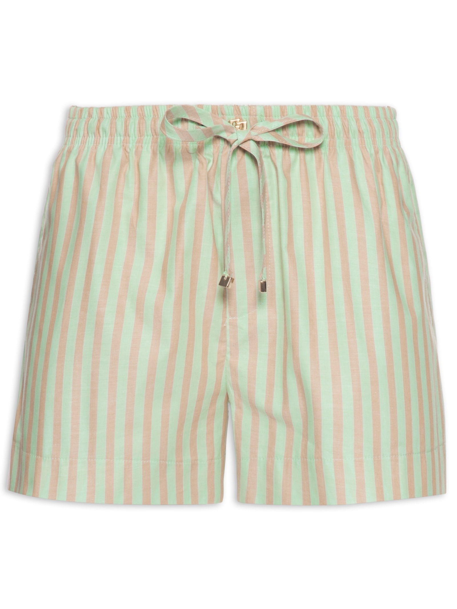 Short Feminino Listrado Verde Colcci