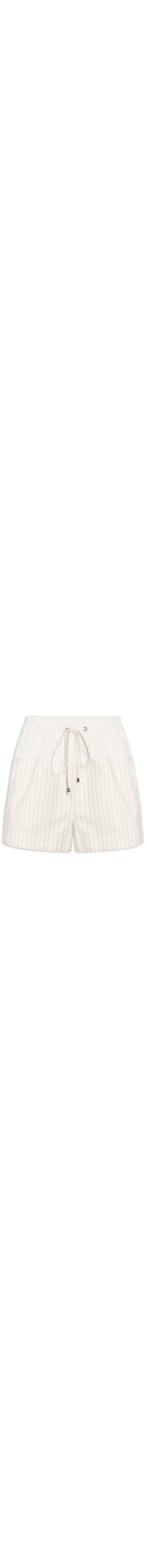 Short Feminino Listras Avignon - Branco