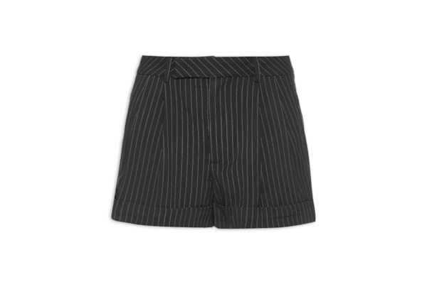Short Feminino Listras - Preto
