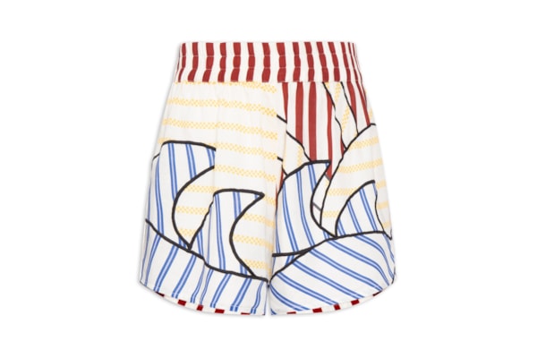 Short Feminino Listras Sol - Vermelho