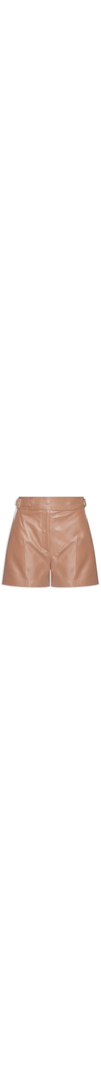 Short Feminino Lupita I Couro - Marrom
