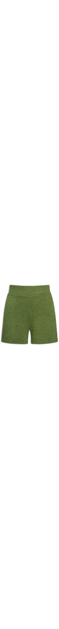 Short Feminino Malha Texturizada Com Forro - Verde