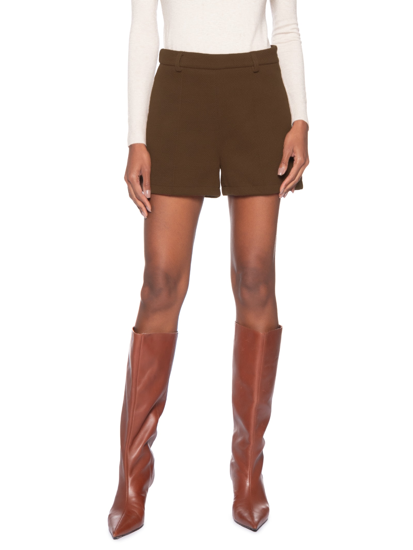 Short Feminino Marrom Market 33