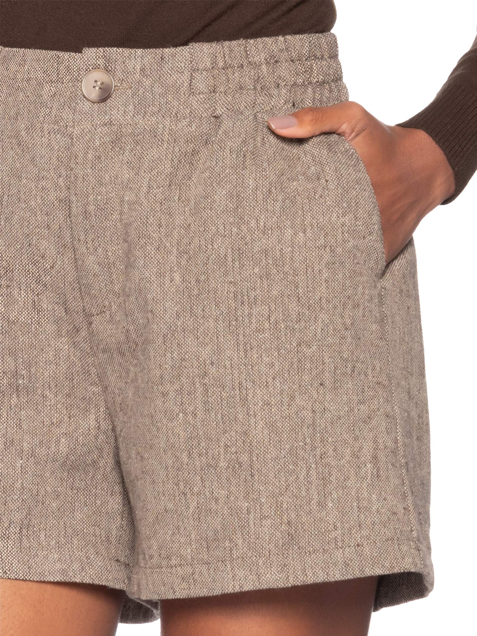 Short Feminino Marrom Market 33