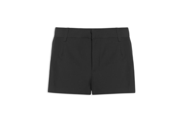 Short Feminino Mini Cintura Baixa - Preto