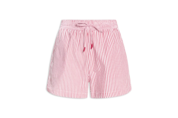 Short Feminino Mix Listras Vive Bem - Vermelho