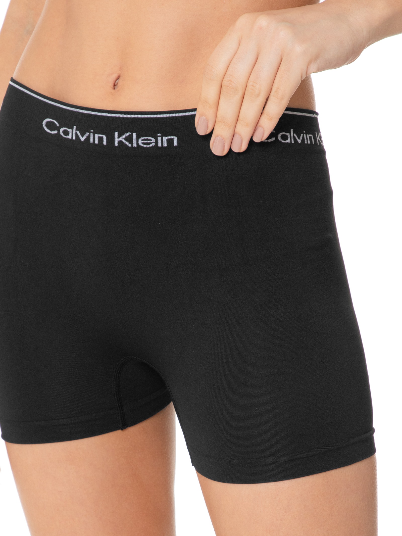 Short Feminino Modern Cotton Seamless Calvin Klein Underwear Preto