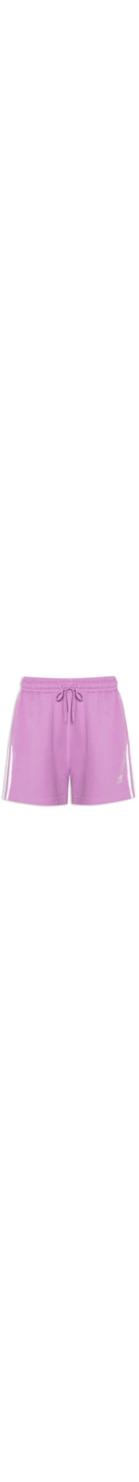 Short Feminino Moletinho Três Listras - Lilás