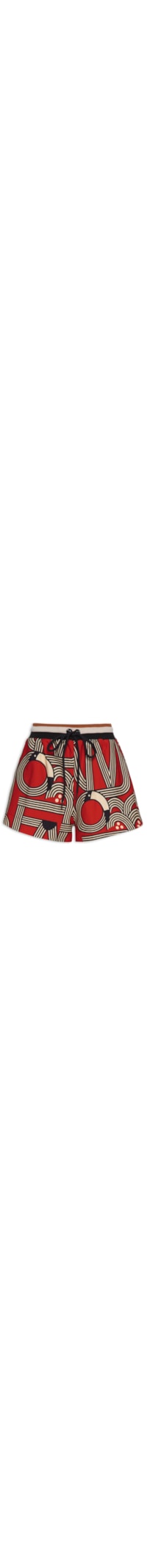 Short Feminino Moletom Logotuca - Vermelho