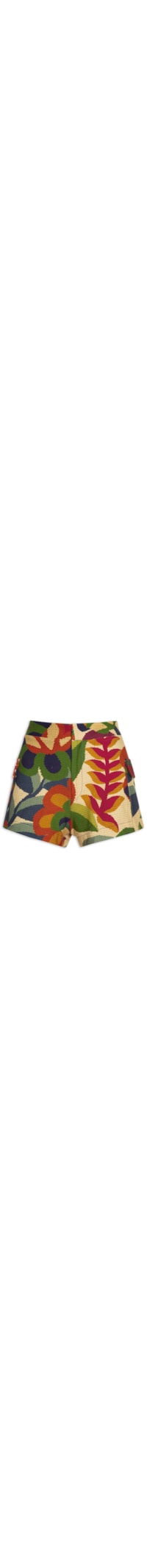 Short Feminino Moletom Paraty - Laranja
