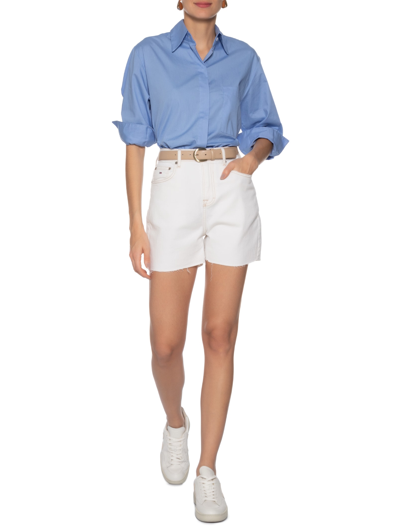Short Feminino Mom Branco Tommy Jeans