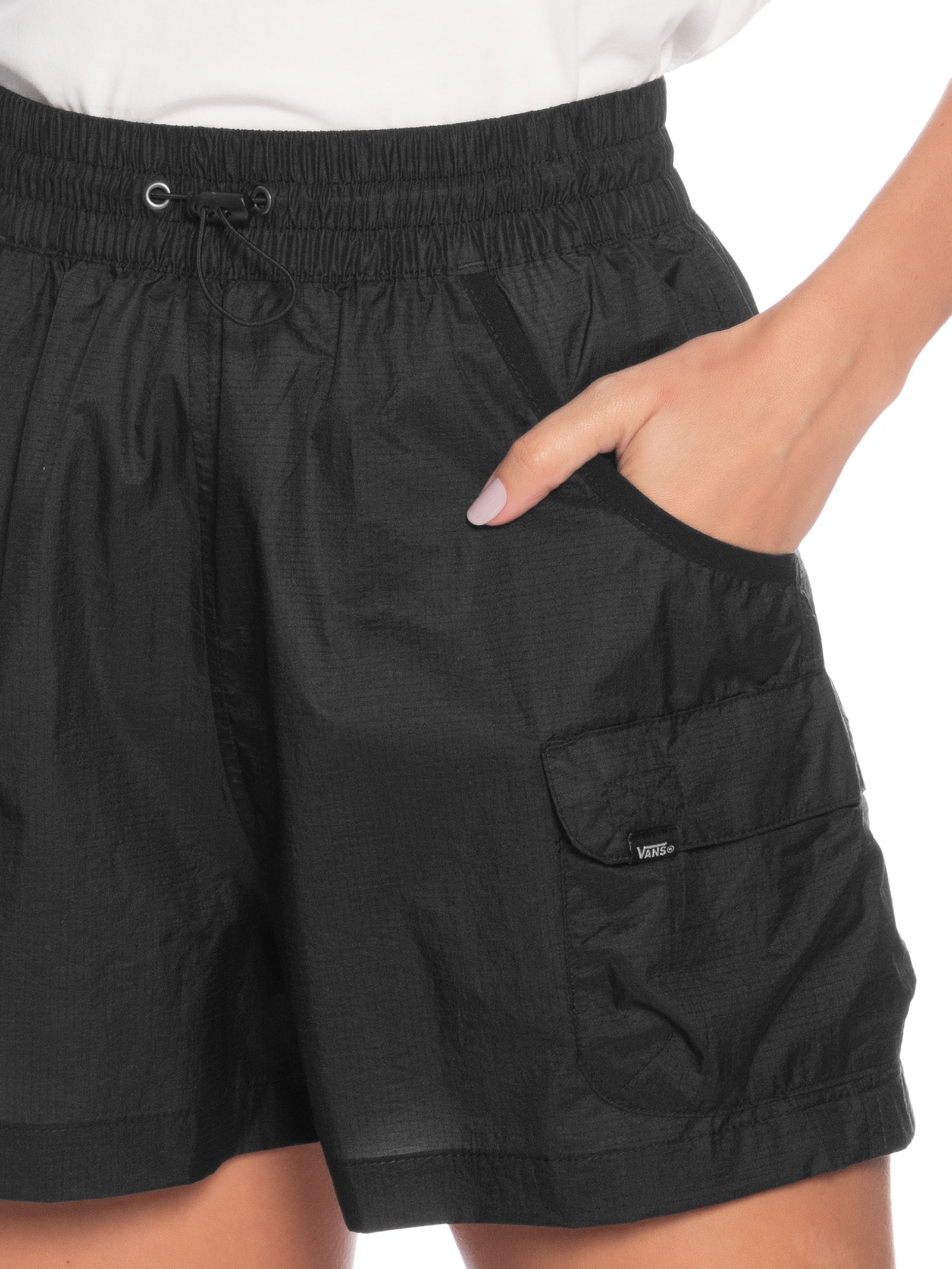 Short Feminino Mte Outbounds Windbreaker Preto Vans