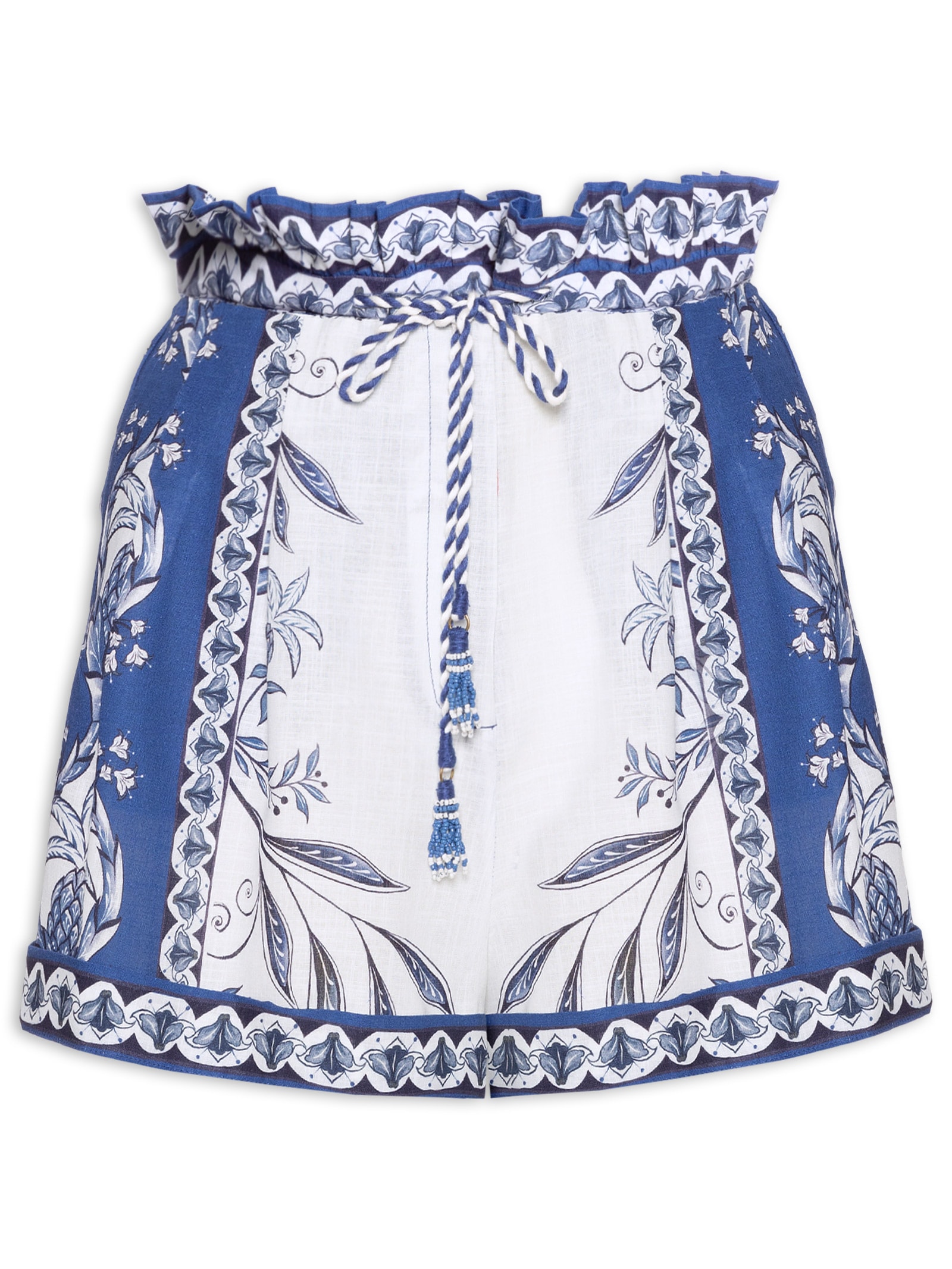 Short Feminino Nina Branco Farm Praia