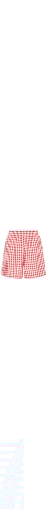 Short Feminino Padrão Vichy Amassadinho - Vermelho