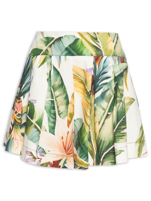 Short Feminino Pala Tropicalia – Branco