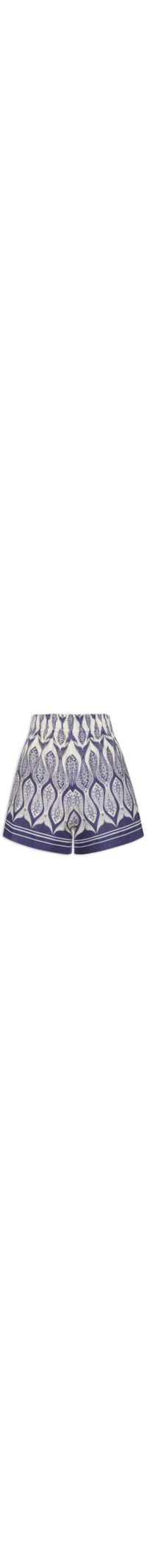 Short Feminino Peixe Correnteza - Azul