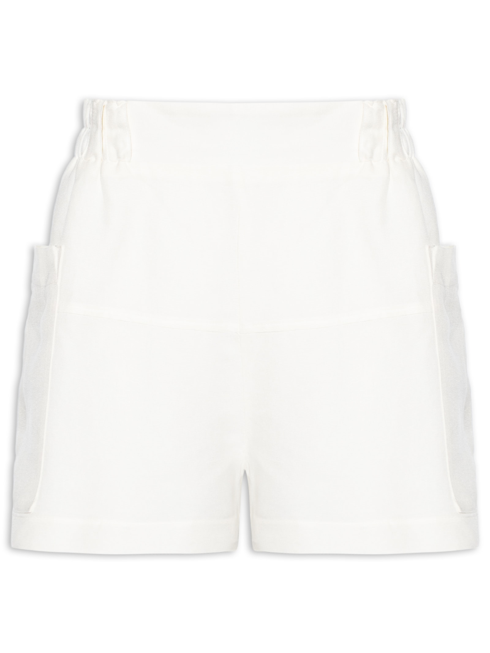 Short Feminino Pesponto Branco Animale