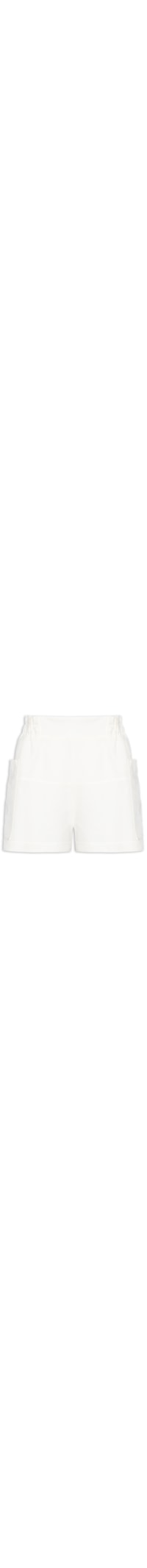Short Feminino Pesponto - Branco