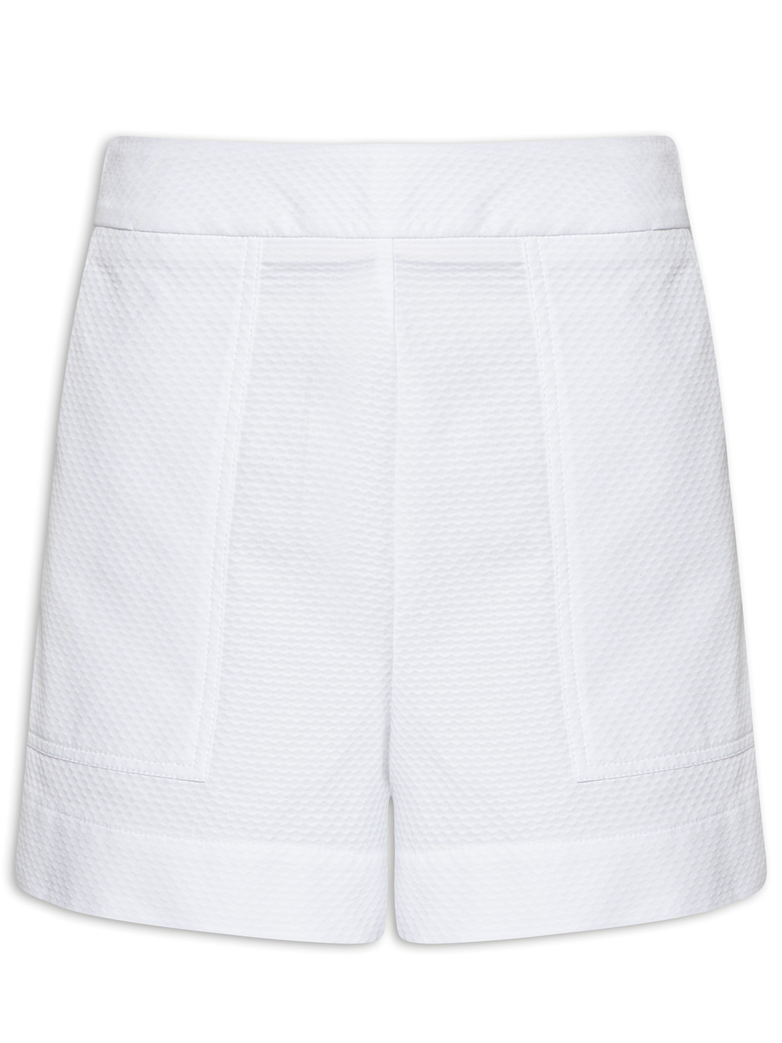 Short Feminino Piquet Off White Animale