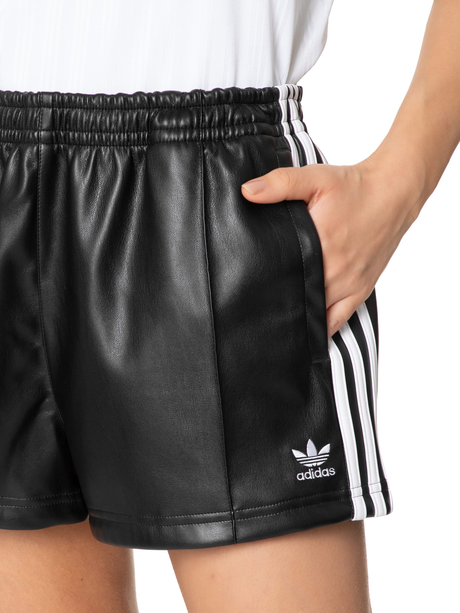 Short Feminino Pleather - Adidas Originals - Preto