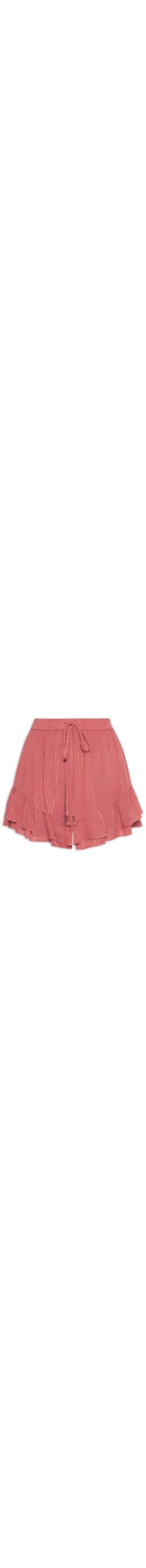 Short Feminino Poá Lurex - Rosa