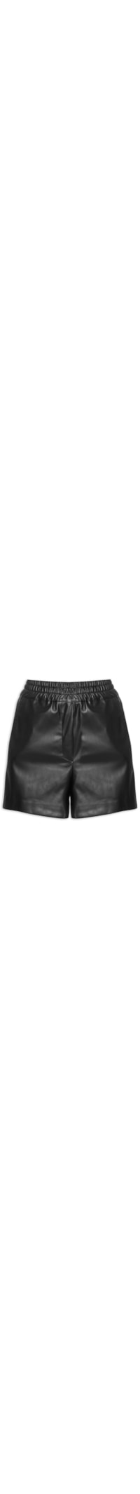 Short Feminino Poliuretano Fabi - Preto