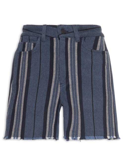 Short Feminino Pranchão Denim - Azul