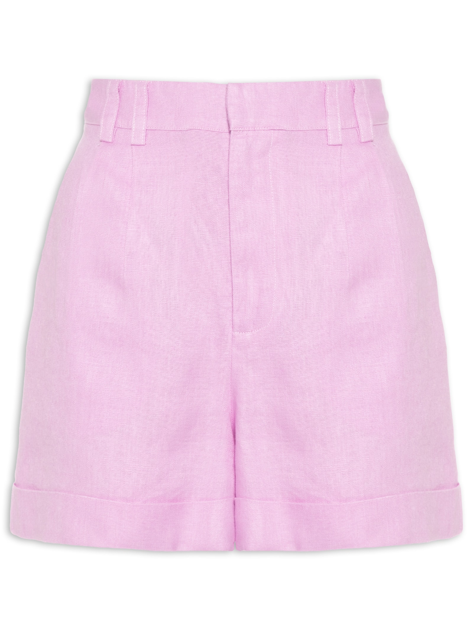 Short Feminino Pregas Alfaiataria Rosa Maria Filó