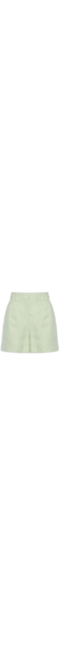 Short Feminino Pregas Alfaiataria - Verde