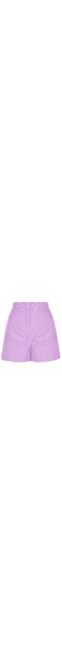 Short Feminino Pregas Frente - Roxo