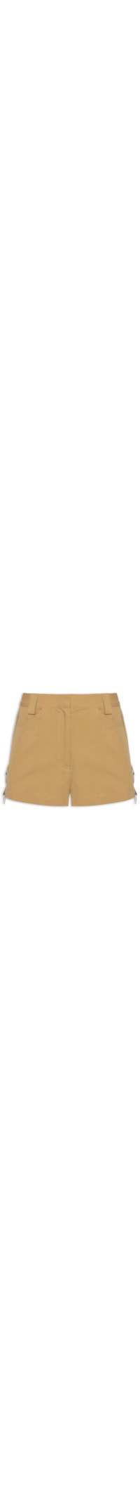 Short Feminino Rebite Com Argolas - Marrom