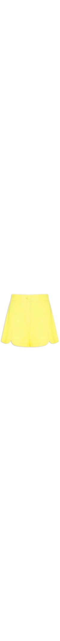 Short Feminino Recorte Frente - Amarelo