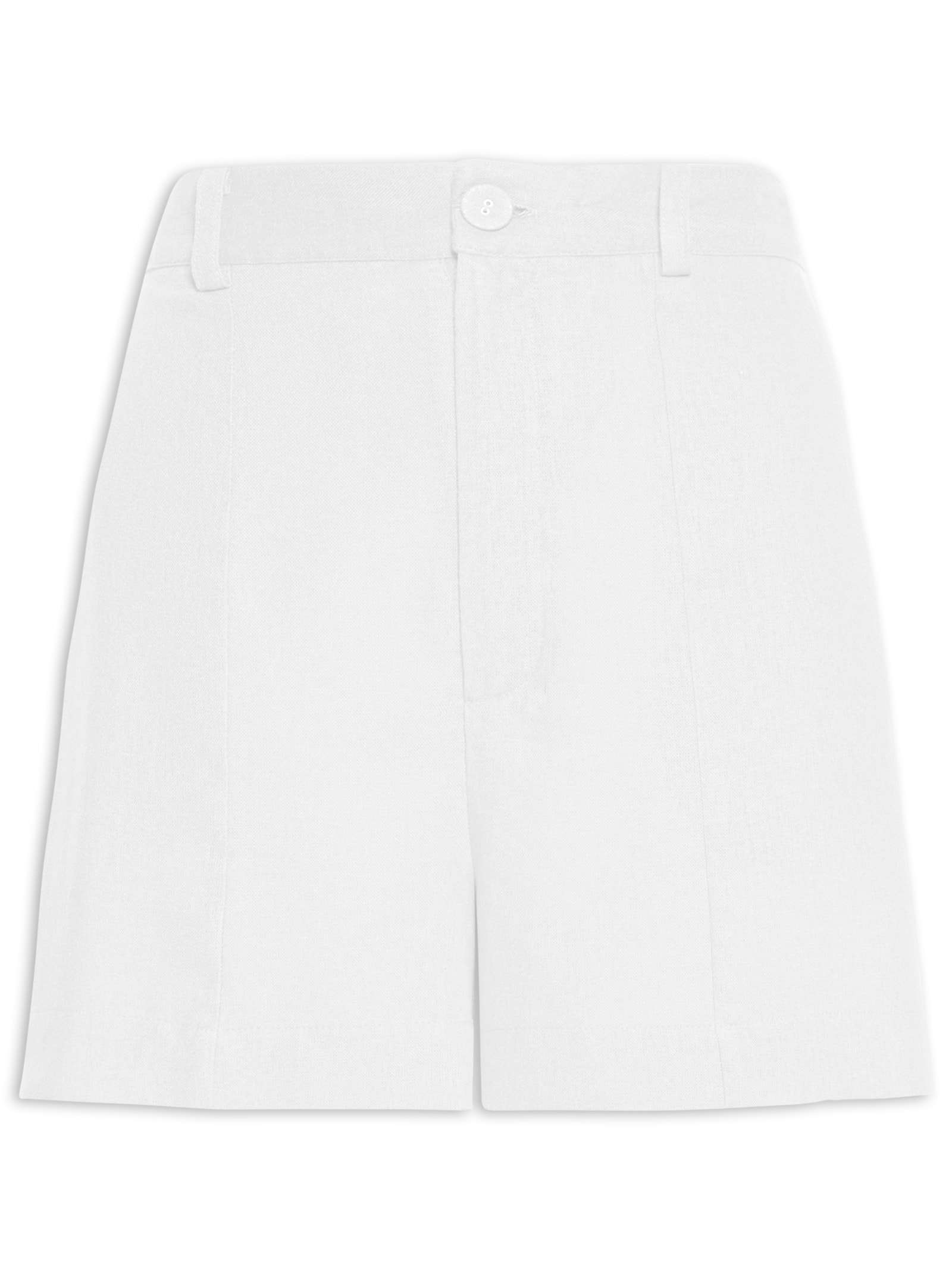 Short Feminino Recorte Frente Branco Farm