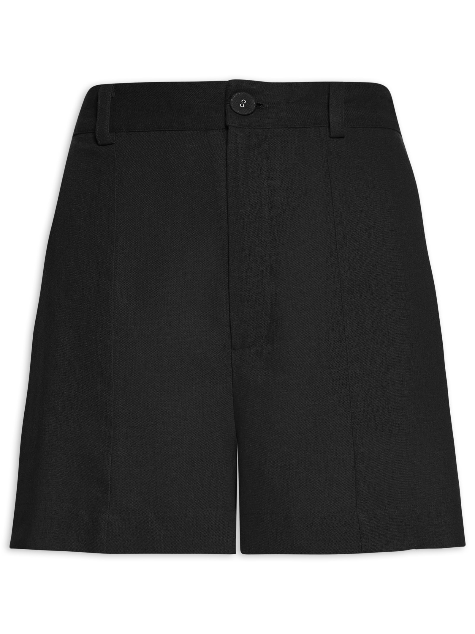 Short Feminino Recorte Frente Preto Farm