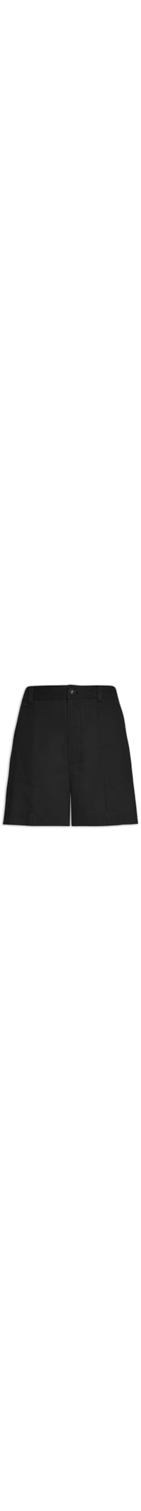 Short Feminino Recorte Frente - Preto