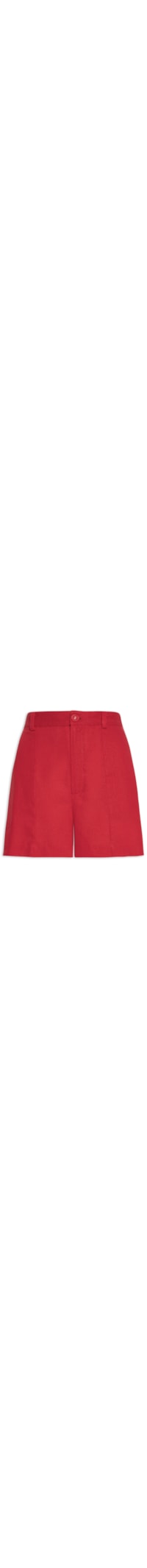 Short Feminino Recorte Frente - Vermelho