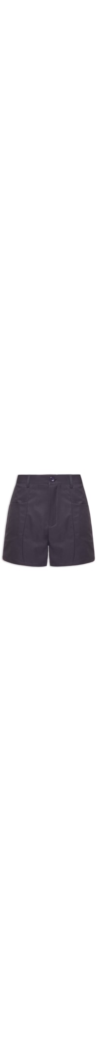 Short Feminino Reto Com Bolso - Azul