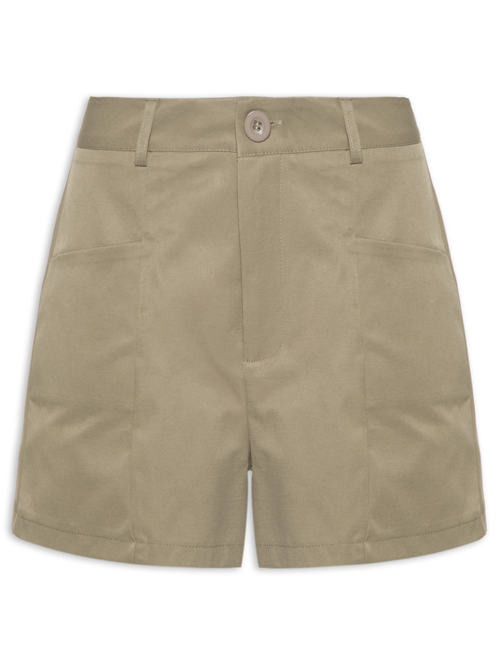 Short Feminino Reto Com Bolso Verde Basiq