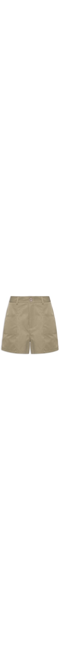 Short Feminino Reto Com Bolso - Verde