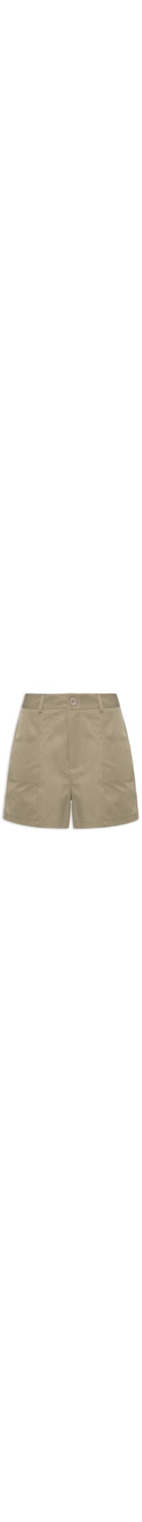 Short Feminino Reto Com Bolso - Verde