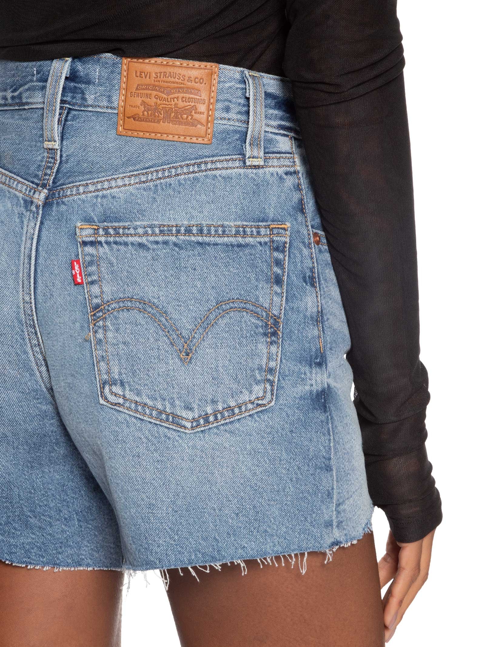 Short Feminino Ribcage Zip Azul Levi's Azul Levi's