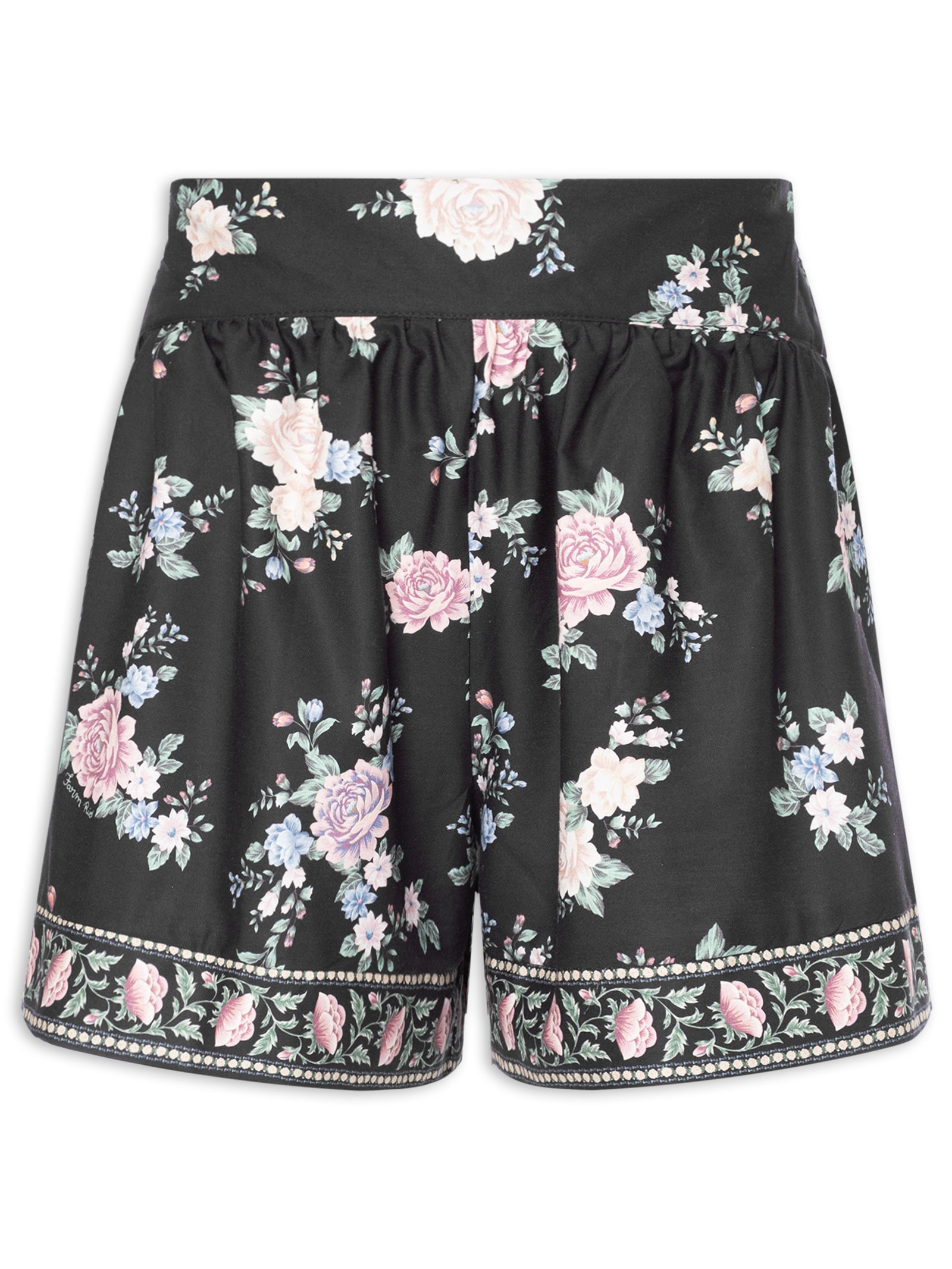 Short Feminino Romance Preto Farm