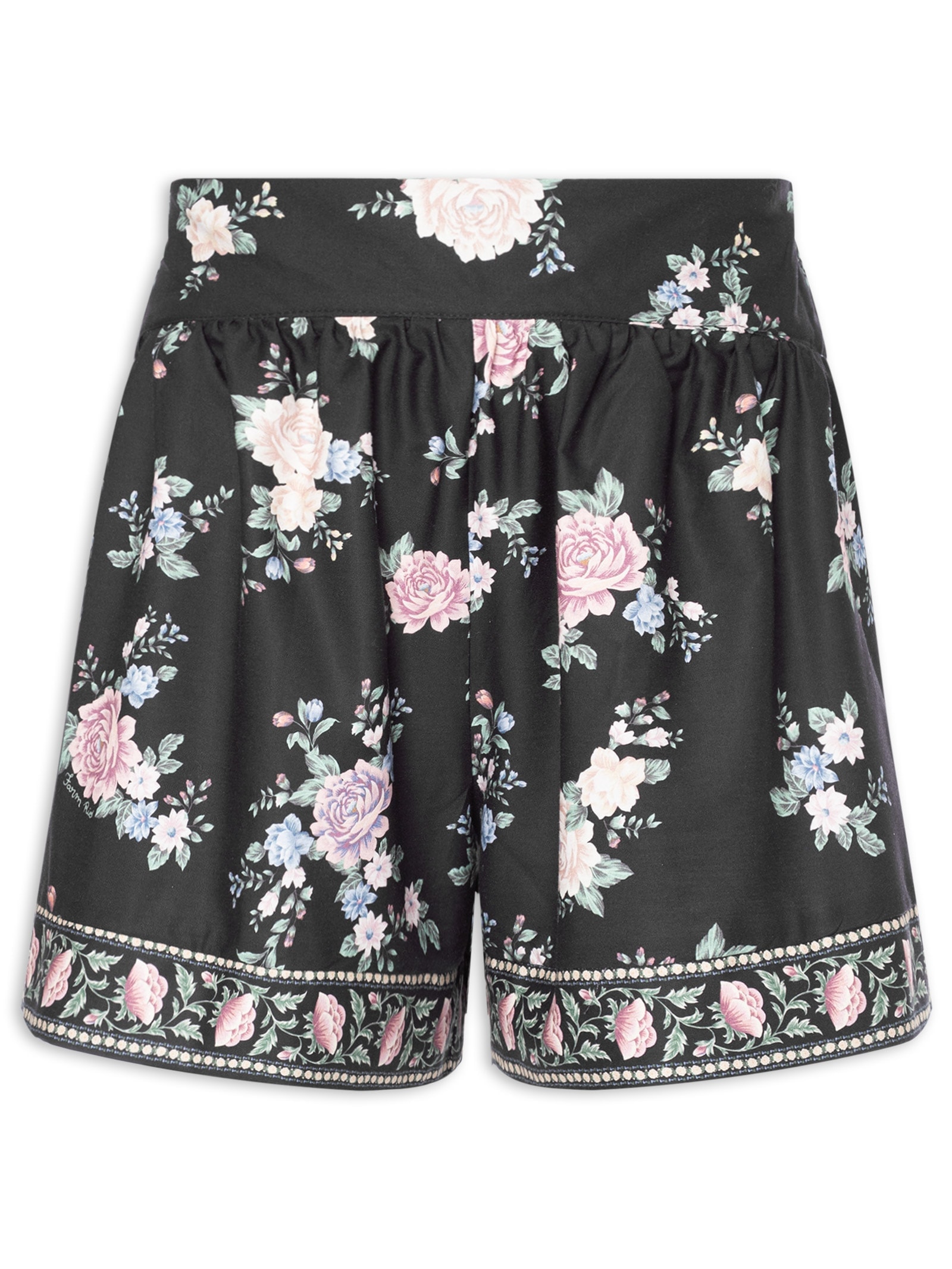 Short Feminino Romance Preto Farm