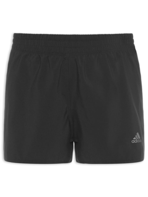 Short Feminino Run Icon 3 Listras – Preto