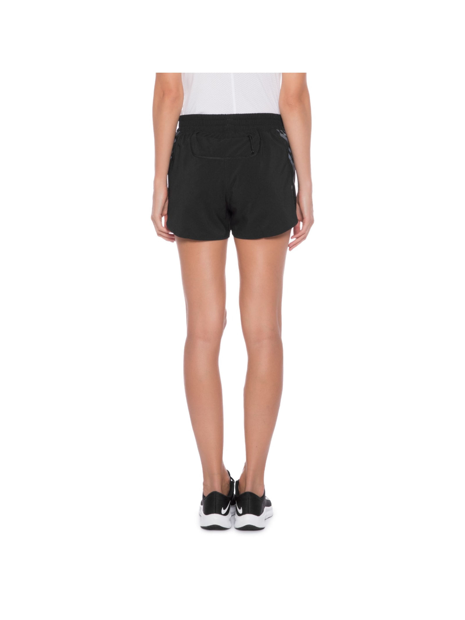 Short Feminino Run Icon 3 Listras Preto Adidas